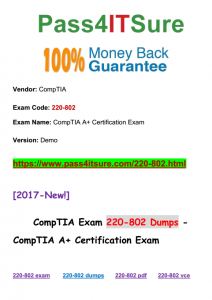 Pass4isture CompTIA 220-802 Dumps