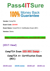 Pass4isture CompTIA 220-901 Dumps