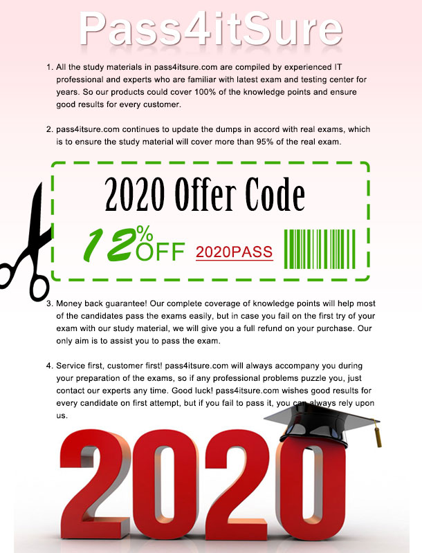 Pass4itsure discount code 2020 